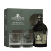 Diplomatico Reserva Exclusiva Rum & 2 Tumbler Gift Set includes one bottle of Diplomático Reserva Exclusiva 70cl and two shaped tumblers. Diplomático Reserva Exclusiva is a molasses-based rum from Venezuela, after distillation the clear spirit is matured in whiskey barrels.